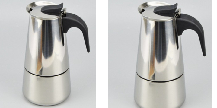 Stainless Steel Moka Pot with Electric Stove