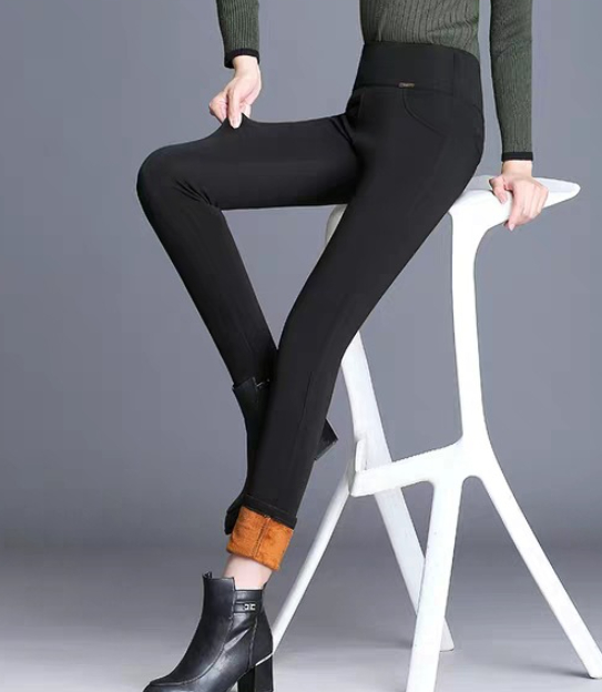 Women Wear Elastic Waist Stretch Long Pants - Image 6