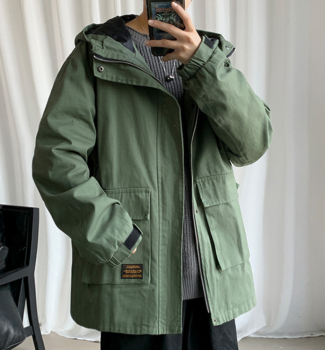 Men's Windproof Parkas Winter Military Fashion Jacket