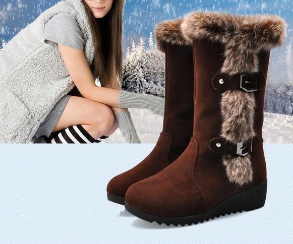 Snow Boots Women Autumn and Winter Flat Platform