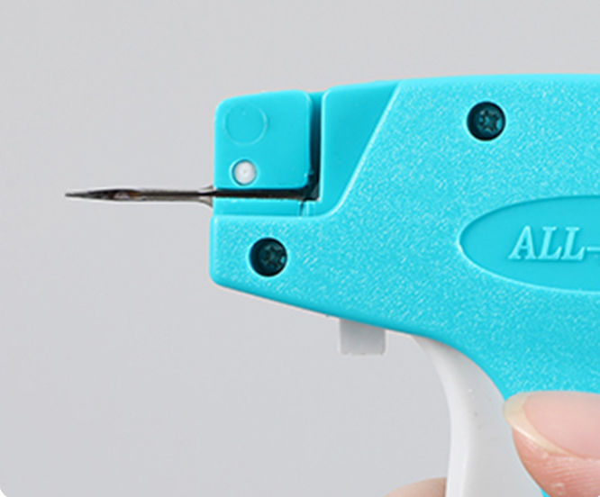 Clothing Tag Gun Set, Labeler Machine, with 1500 Black and 1500 White Fasteners One Replacement Needle, Price Tag Machine