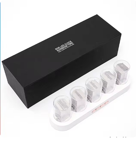 Decorazione desktop della sala giochi - LED incandescente tubo NIXIE orologio. Splendidi e colorati effetti di illuminazione RGB. Modalità di visualizzazione multiple. Confezione regalo di fascia alta