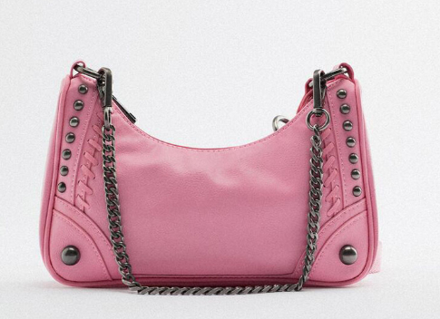 Vintage Heavy Industry Rivet Chain Underarm Bag Image 4