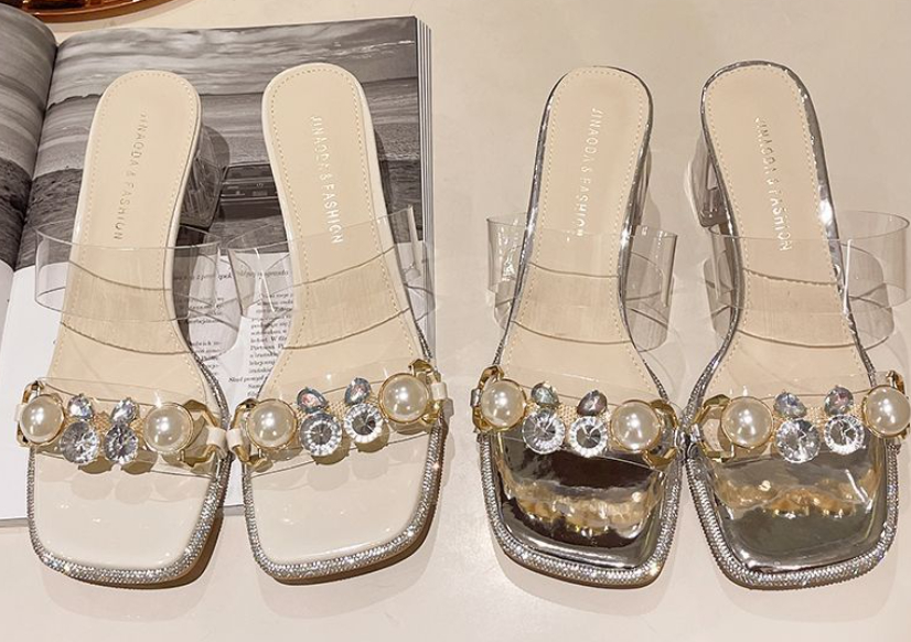 Open-Toe Jute Flat Platform Sandals