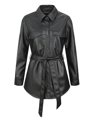 All-match women's leather clothing - Image 1