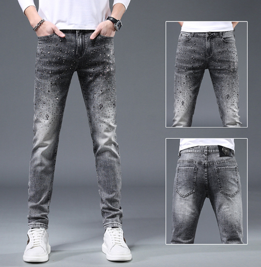 Men's Korean Version Jeans Image 1