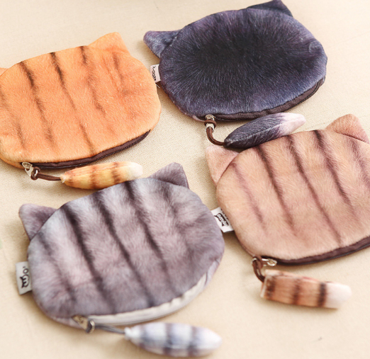 3D Big Eyed Cat Coin Purse Image 1
