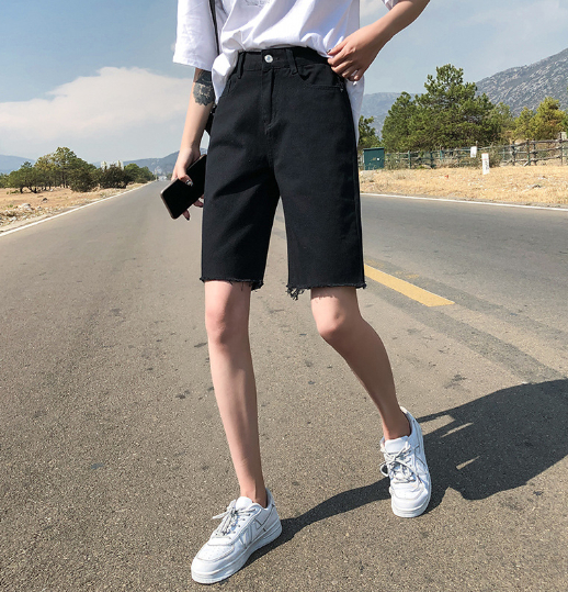 Women's Loose Thin High Waist Straight Wide Leg Pants