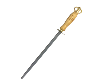 Kitchen Wooden Handle Knife Sharpener Stone