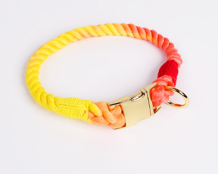 Multifunctional Hand-Woven Gradient Color Collar 4