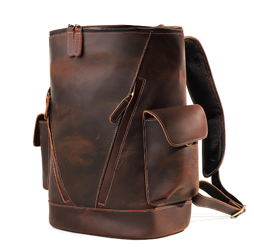 Men's Leather Retro Cowhide Backpack