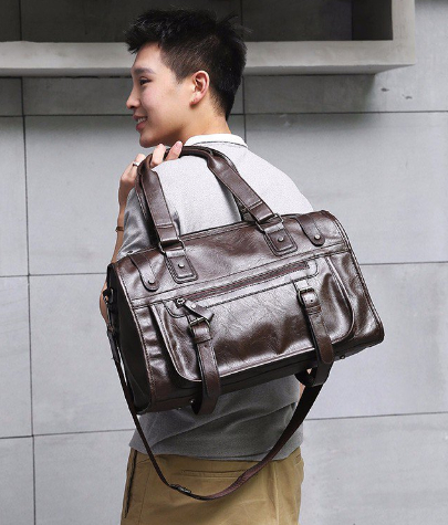 Business Casual Men's Travel Bag - Black