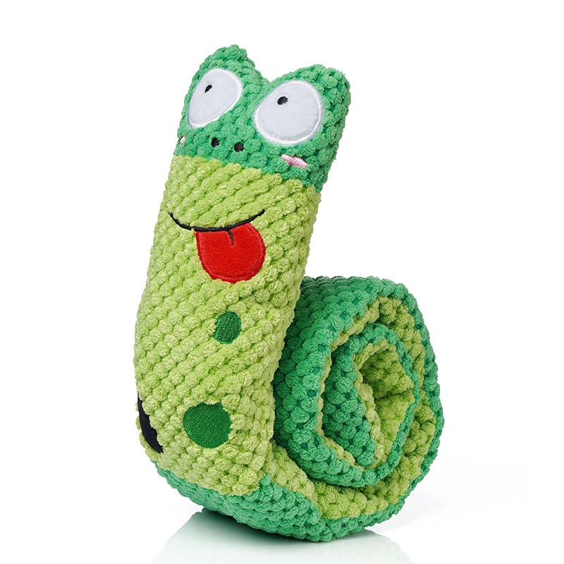 Dog Playing with Snake Snuffle Toy