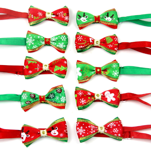 Handmade Ribbon Dog Bow Tie