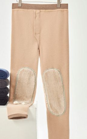 Soft Ermine Knee And Waist Warm Pants - Image 2