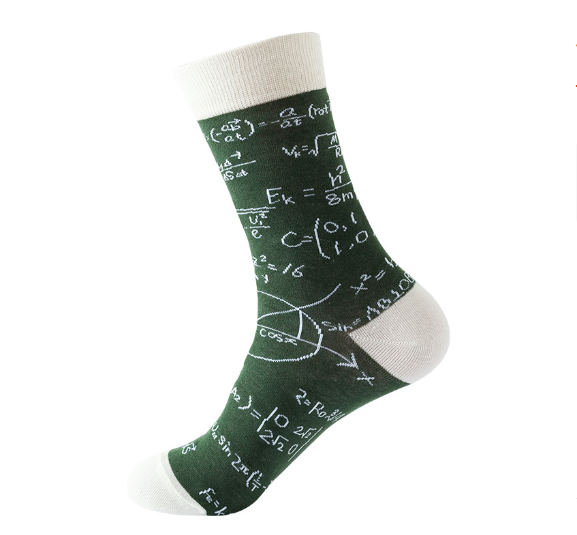 Cotton Men's Letters Sweat-absorbent Breathable Mid-calf Socks