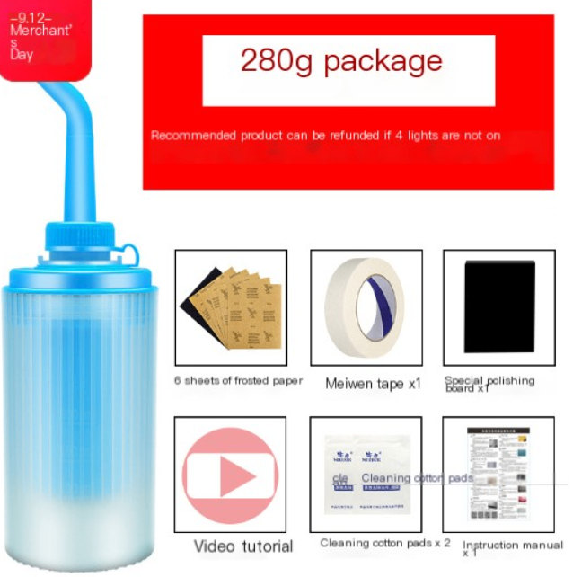 Car Headlight Refurbishment Cleaning Tool Kit image