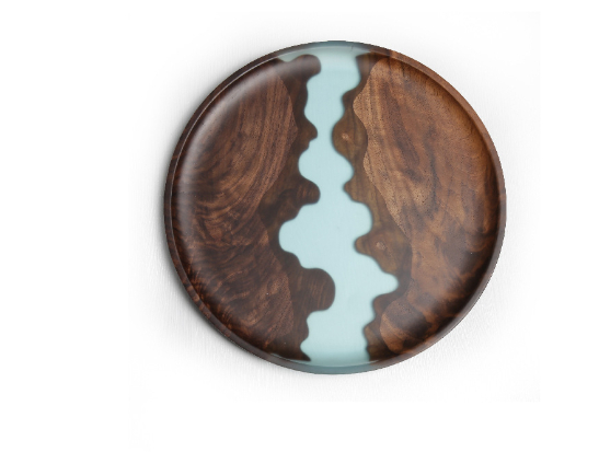 Epoxy Resin Dried Fruit Plate - Small Circle
