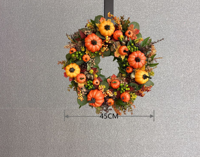 Pumpkin Harvest Festival Wreath