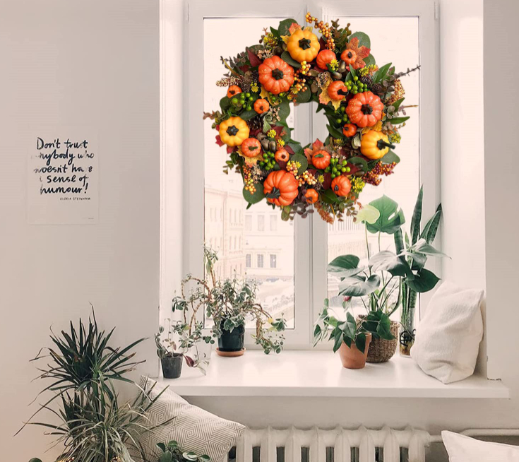 Pumpkin Harvest Festival Wreath