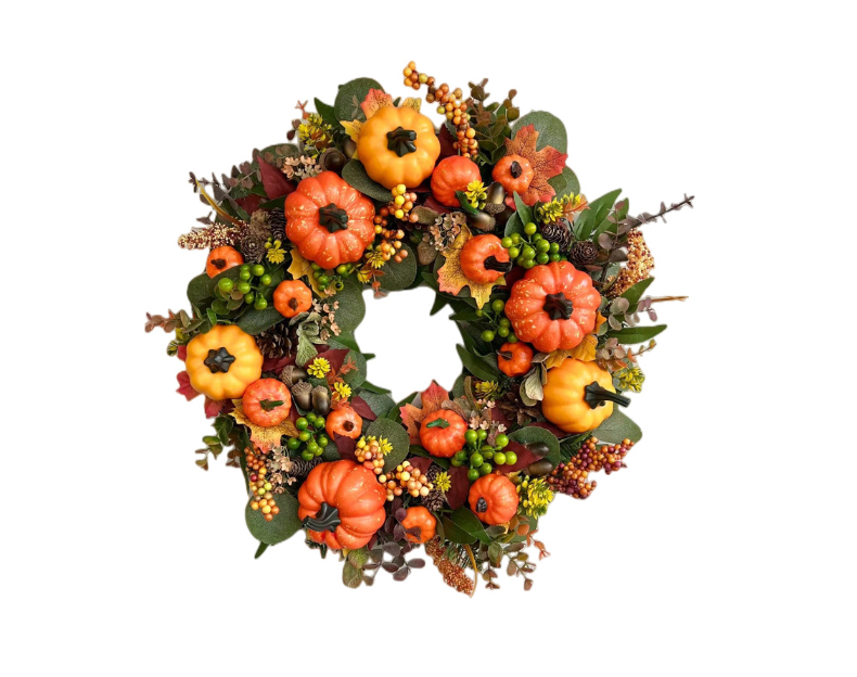 Pumpkin Harvest Festival Wreath