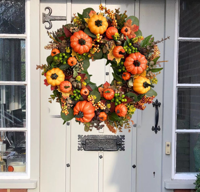 Pumpkin Harvest Festival Wreath