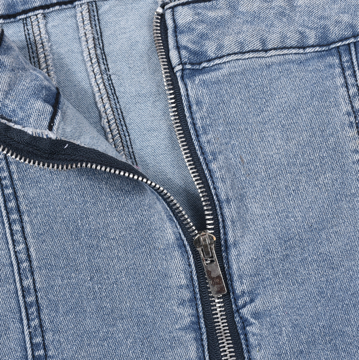Backless Denim Tube Dress 14
