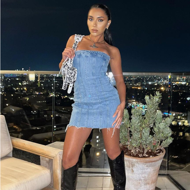 Backless Denim Tube Dress 5