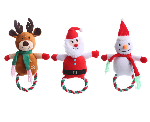 Christmas Cotton Rope Dog Toy 1