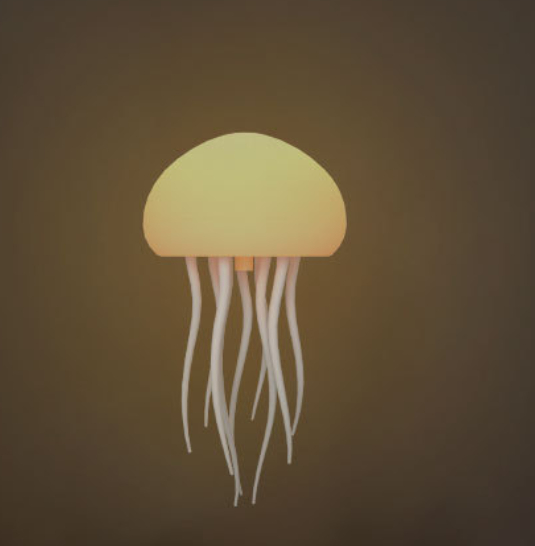 Floating Jellyfish Lamp with Stand Base