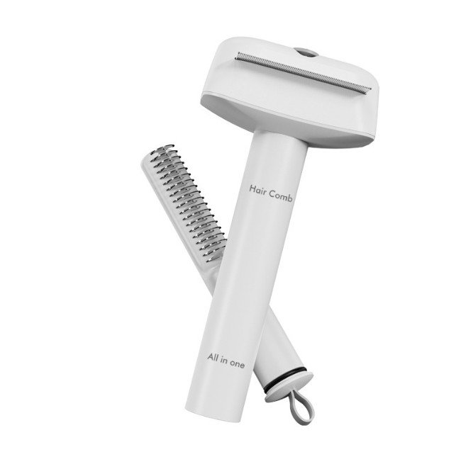Grooming your pet with the brush