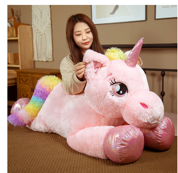 Giant Kawaii Unicorn Plush Toy Image 3