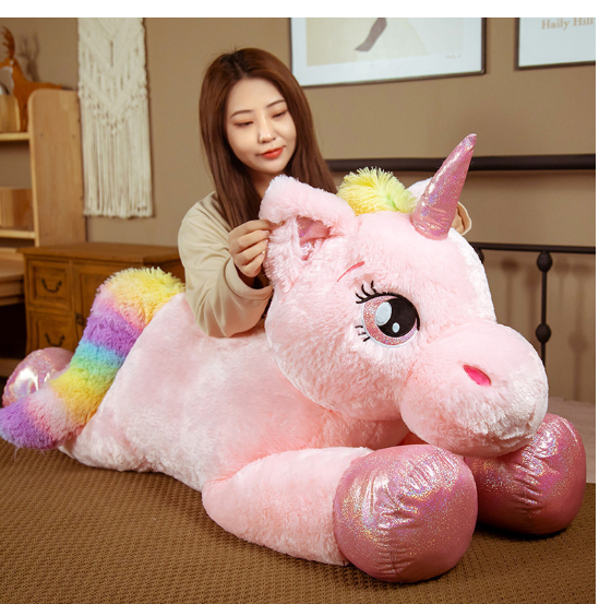 Giant Kawaii Unicorn Plush Toy Image 4