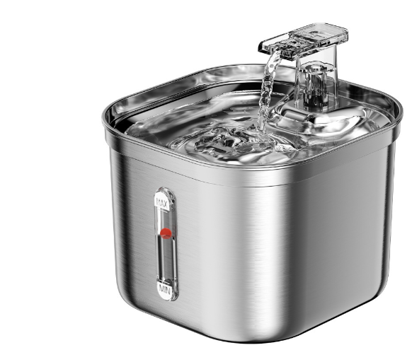 2.2L/74oz Cat Water Fountain Upgrade Stainless Steel with Multi-Filter Cat Fountains for Drinking Easy Cleaning Pets Dogs Cat image