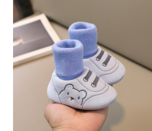 Eight months cotton shoes warm boys and girls baby non-slip toddler shoes