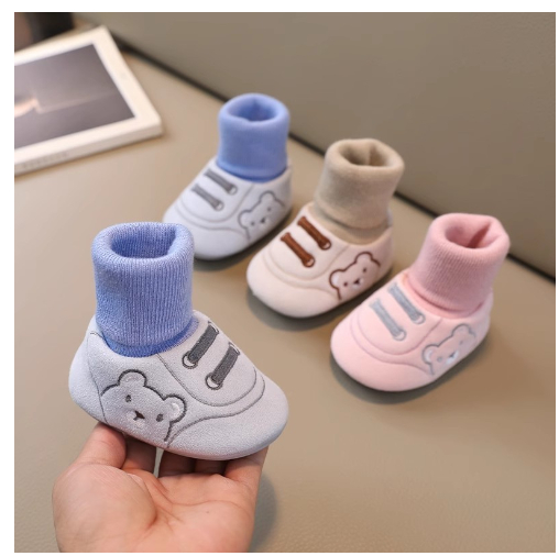 Eight months cotton shoes warm boys and girls baby non-slip toddler shoes