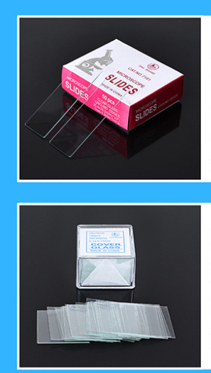 50PCS 25x76 mm Blank Microscope Glass Slides Single Side Frosted Slides for Lab Preparation of Specimen and Science