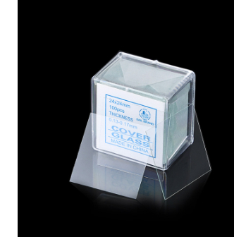 50PCS 25x76 mm Blank Microscope Glass Slides Single Side Frosted Slides for Lab Preparation of Specimen and Science