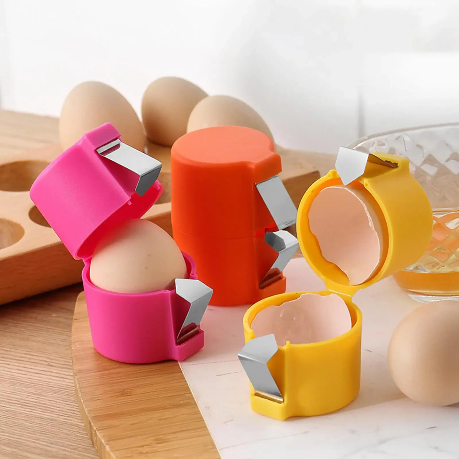 Mini Home Egg Opener Orange