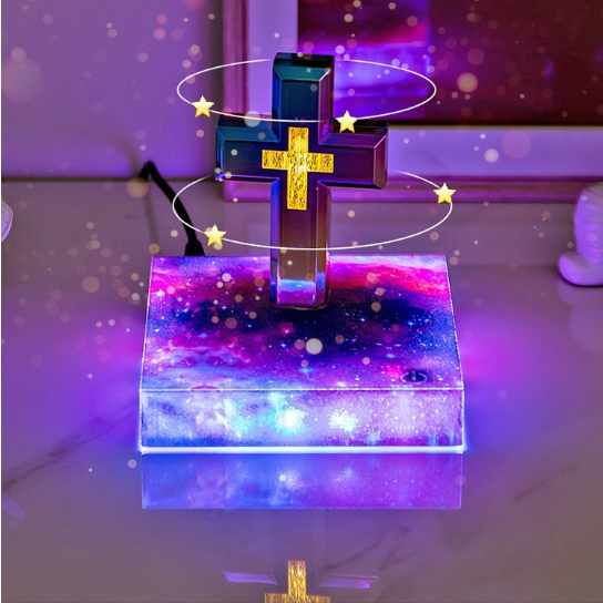 Levitating Cross - Blue Color