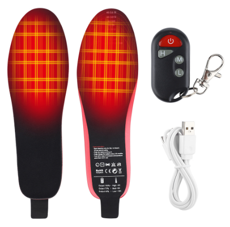 Semelles chauffantes rechargeables avec télécommande. image