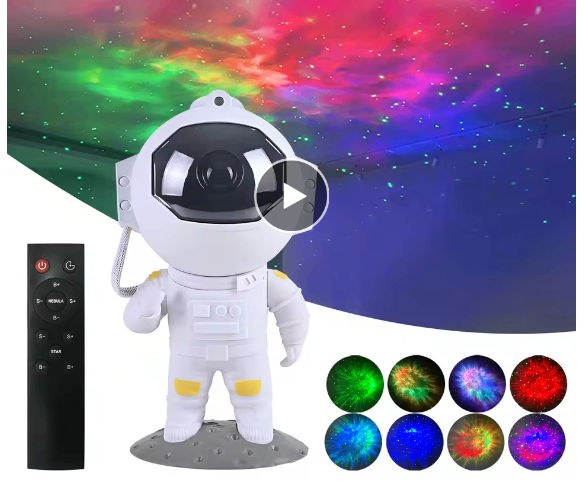 Astronaut Starry Sky Projector Night Light Galaxy Star Sky LED Projection Lamp With Remote For Kids Bedroom Home Party Decor image