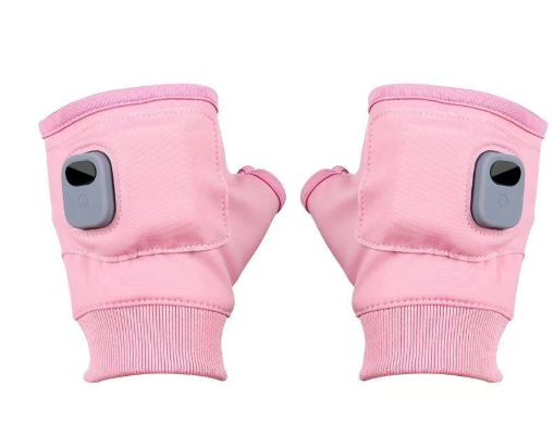 Electric Winter Heating Gloves - Pink