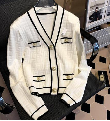Jacquard Sweater Coat 2