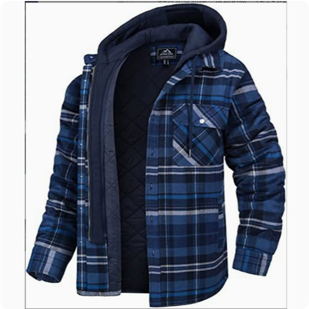Quilted Lined Flannel Shirt Jacket Image 6