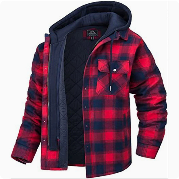 Quilted Lined Flannel Shirt Jacket Image 8