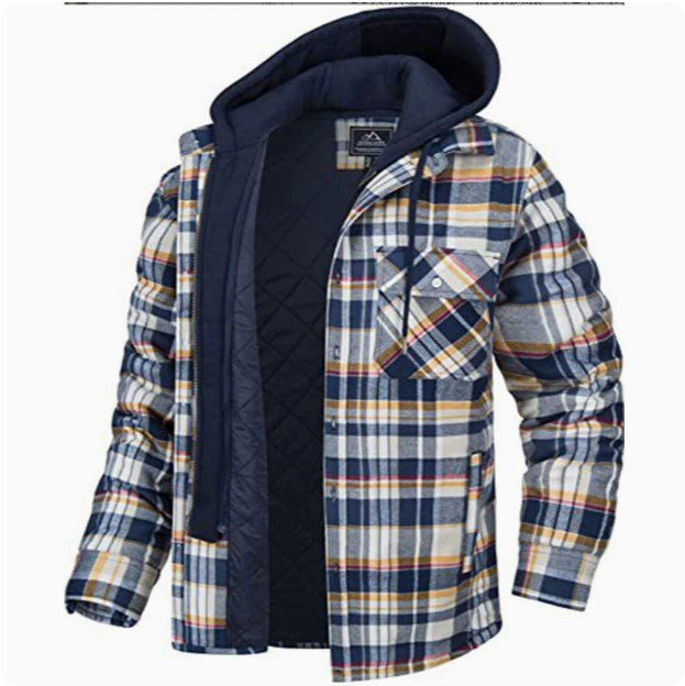 Quilted Lined Flannel Shirt Jacket Image 7
