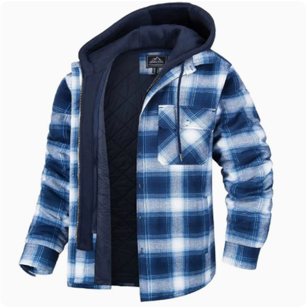 Quilted Lined Flannel Shirt Jacket Image 10