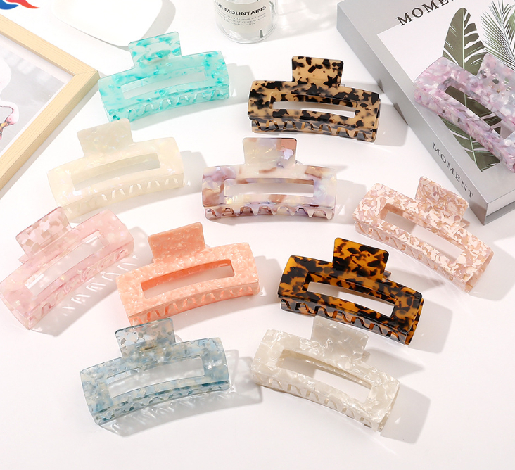 Korean Acetate Plate Retro Tortoiseshell Ladies Hair Accessories Medium Simple All-match Claw Hair Clip