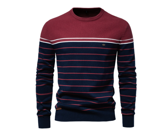 Atlantic Stripe Cotton Sweater | Ponty